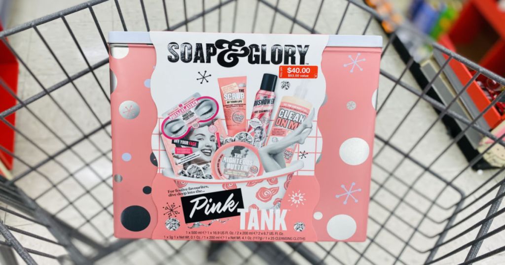 soap and glory gift set in cart