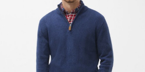 St. John’s Bay Men’s Quarter-Zip Sweater Just $11.99 on JCPenney.com (Regularly $50)