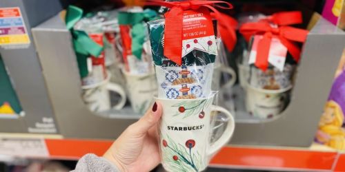 Starbucks Mug Gift Sets Only $7.99 at ALDI | Includes Hot Cocoa & Mini Stroopwafels