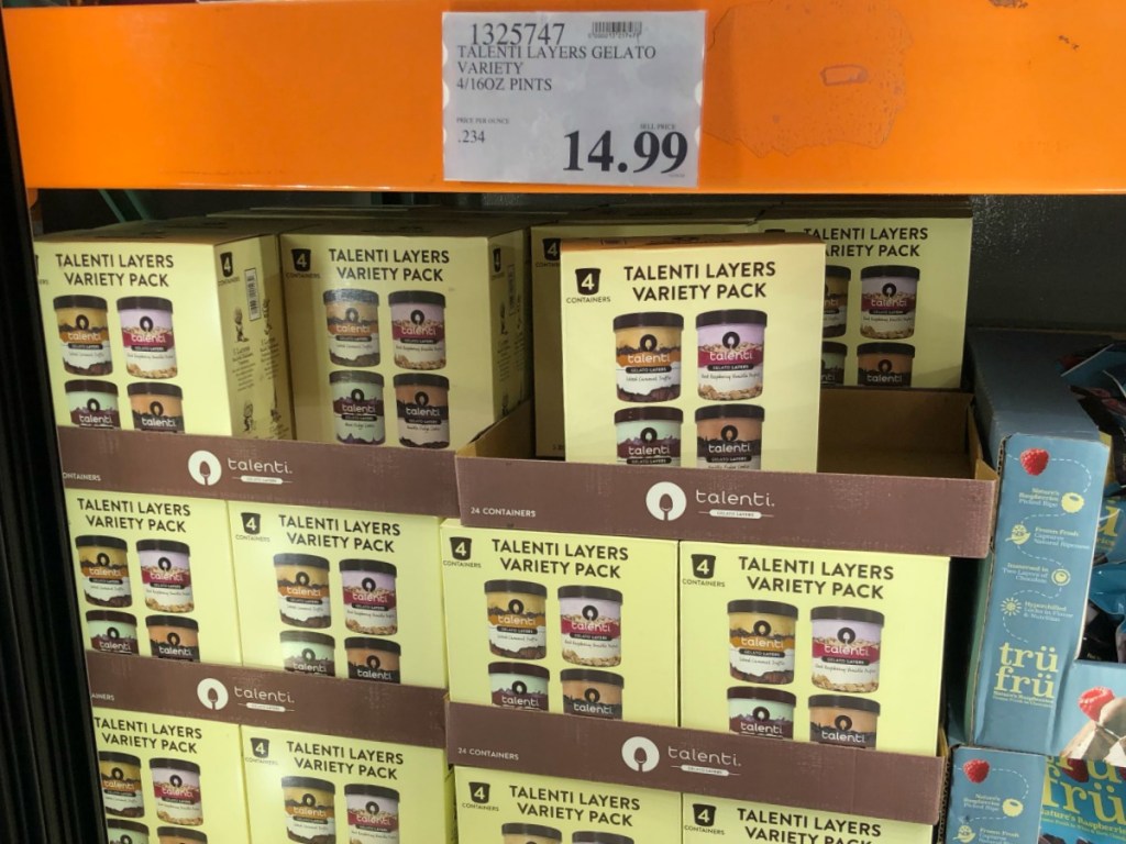 Talenti Layers Store Display inside Costco