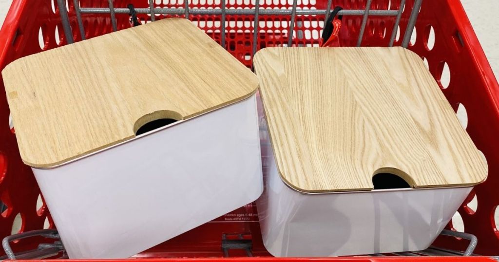 containers in a Target cart