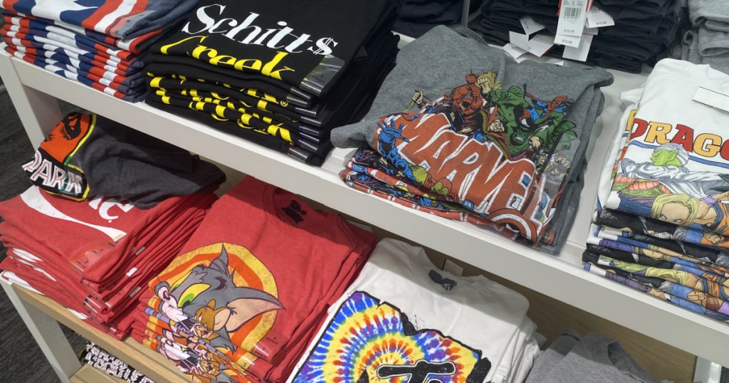 men's graphic tee's in store at target 