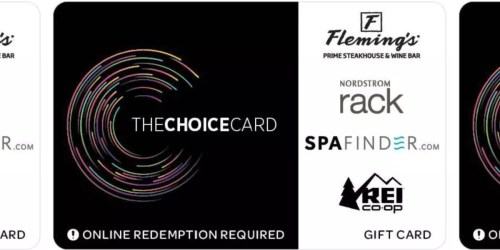 FREE $10 Target Gift Card w/ $100 The Choice eGift Card | Use at REI, Nordstrom Rack & More