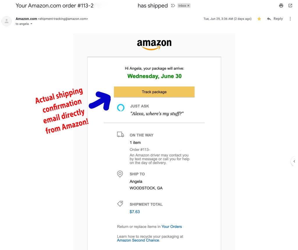 amazon email