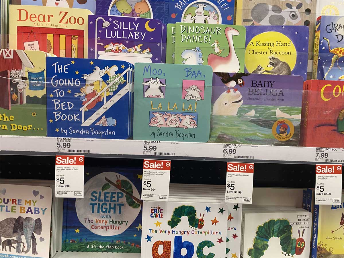 children's book on shelf in store