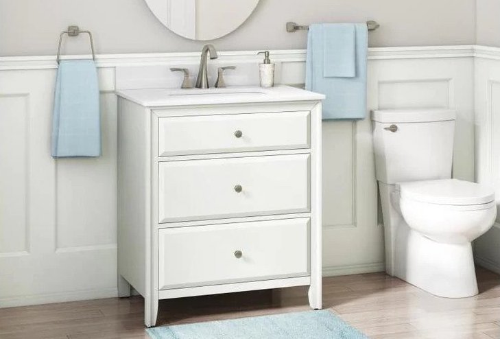 coastal vanity from lowes