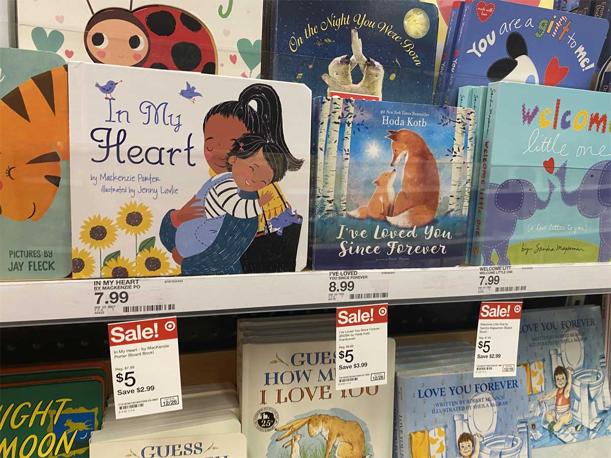 popular children's book on shelf in display