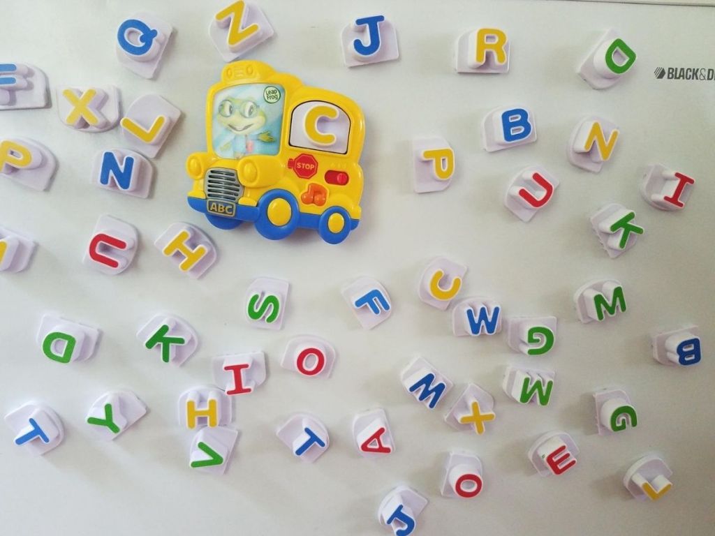 Leapfrog magnet letters on refrigerators 