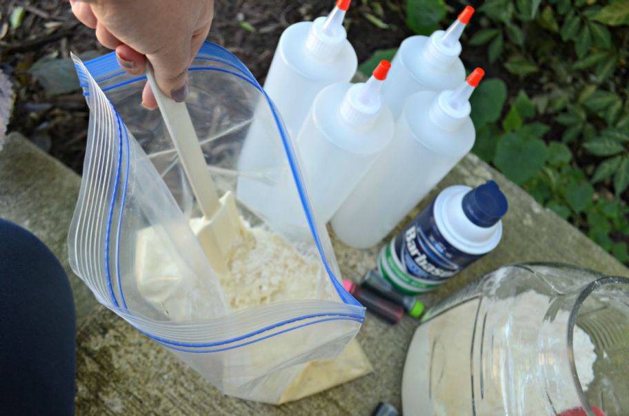 making puffy sidewalk paint