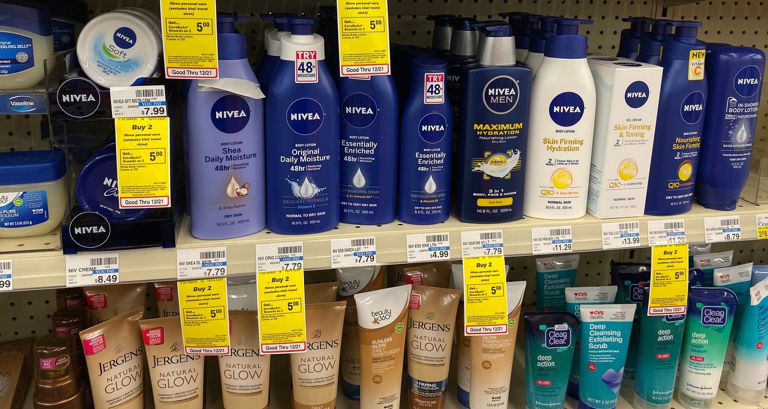 nivea lotion at CVS