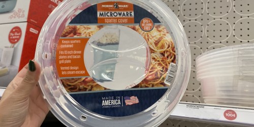 Nordic Ware Microwave Cover ONLY $1.82 on Walmart.com | Keeps Microwaves Splatter-Free