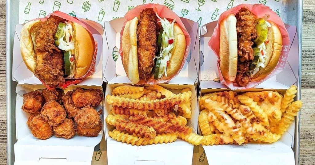 burgers and fries from Shake Shack