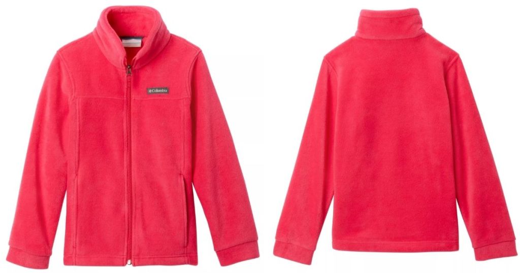 front and back of Columbia Kids Benton Butte Fleece