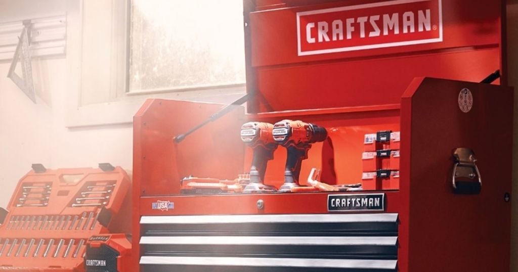 Craftsman Tool Chest with tools in it