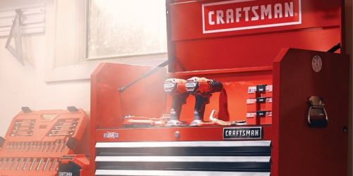 Craftsman 4-Drawer Steel Tool Chest Only $209 on Lowes.com | Has Charging Area for Power Tools