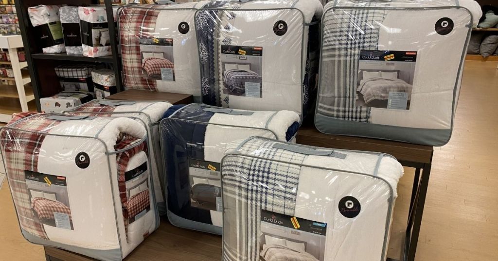 Cuddl Duds Clearance Comforter Sets on display