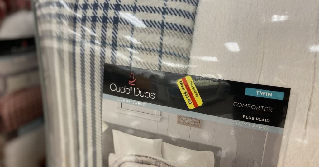 Kohls Cuddl Duds Twin Blue Plaid