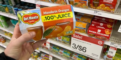 Two Del Monte Fruit Cup Snack Packs Just $2.50 After Cash Back at Target (Only $1.25 Each)