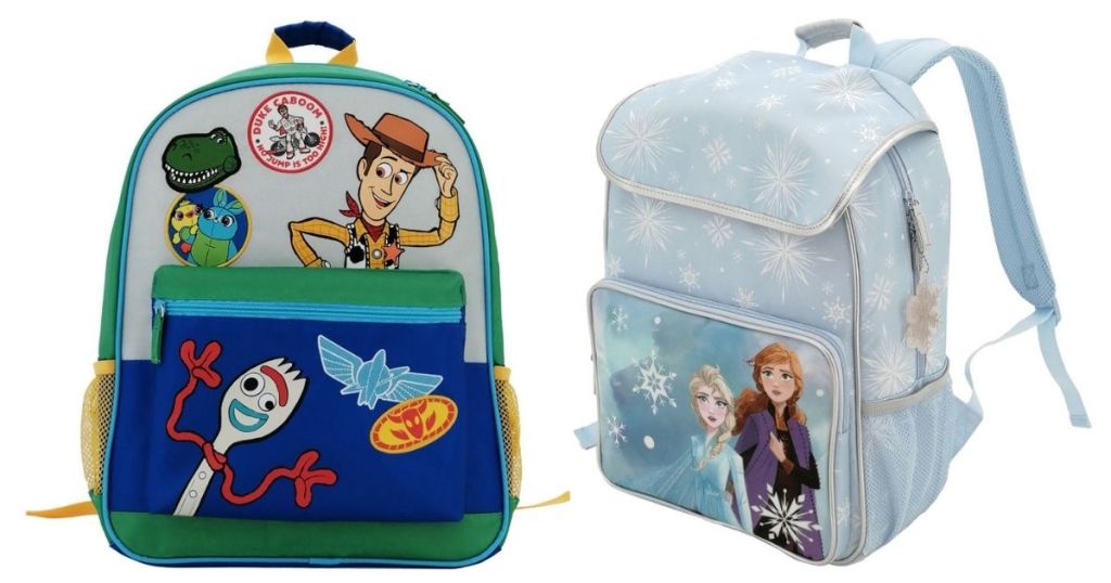 2 Disney Toy Story and Frozen 2 Backpacks