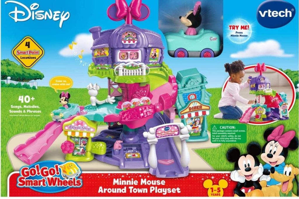 Disney VTech Minnie Mouse About Town Playset Package/Box