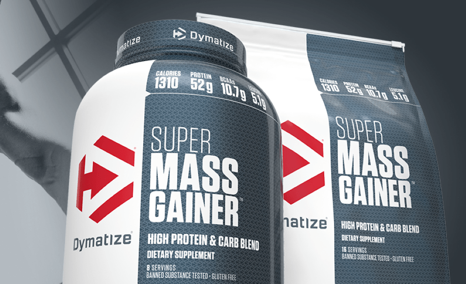 Dymatize Super Mass Gainer containers