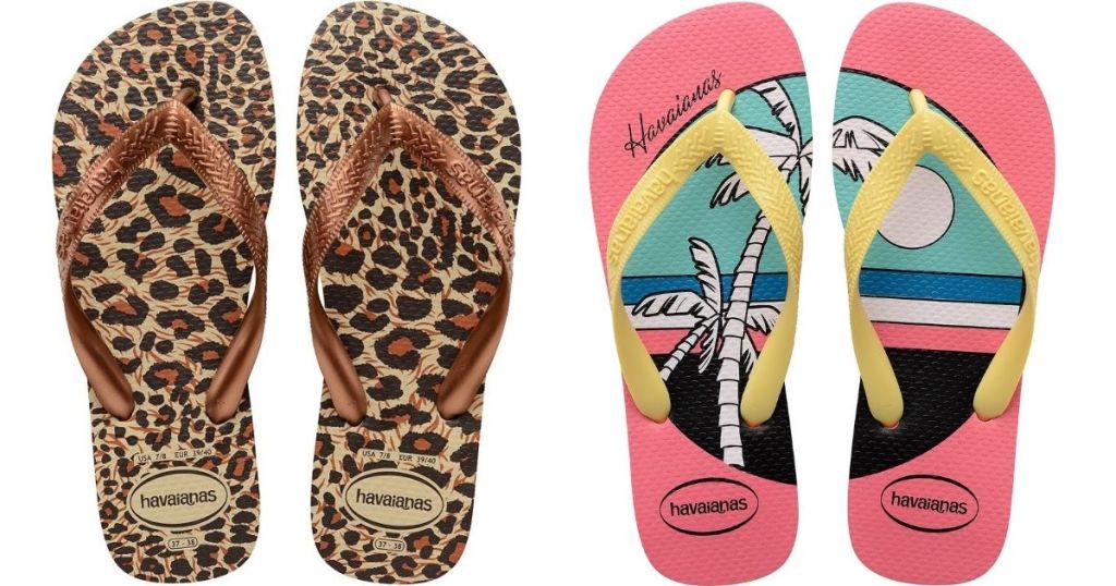 two pairs of sandals