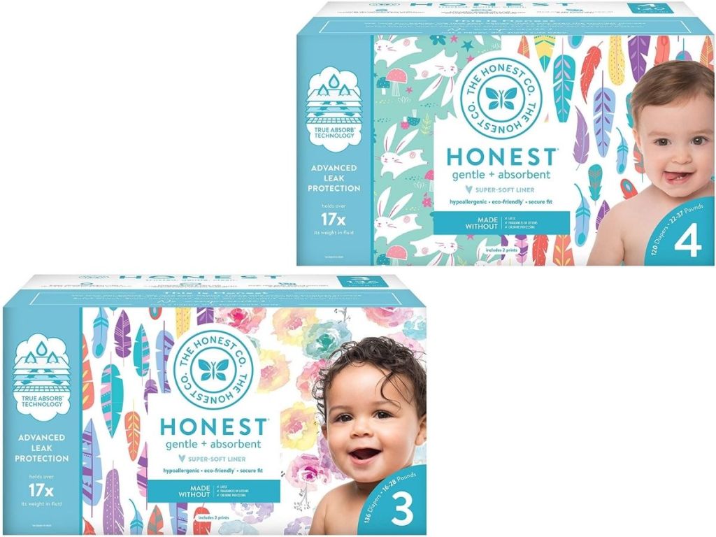 Honest Company Size 3 and 4 diapers