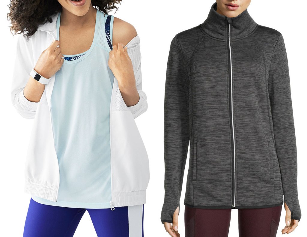 two women modeling xersion activewear outfits