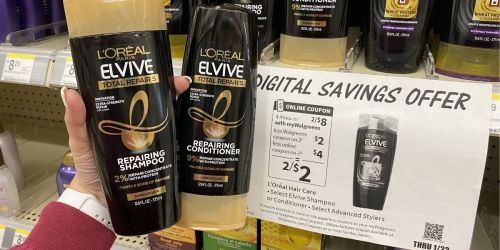 L’Oréal Elvive Shampoo & Conditioner Just 89¢ Each on Walgreens.com