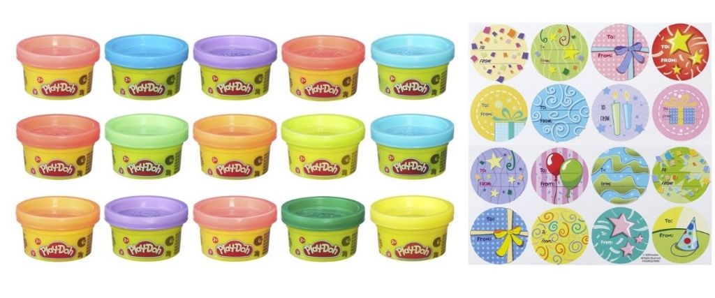 MIni Play-Doh Tubs with gift cards