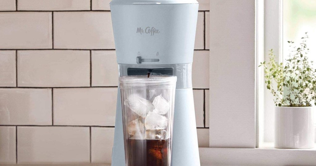 Mr. Coffee Iced Coffee Maker with Reusable Tumbler and Coffee Filter