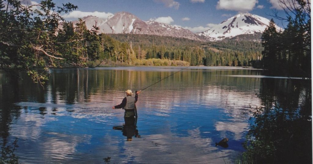 National Park Service with man Fly Fishing