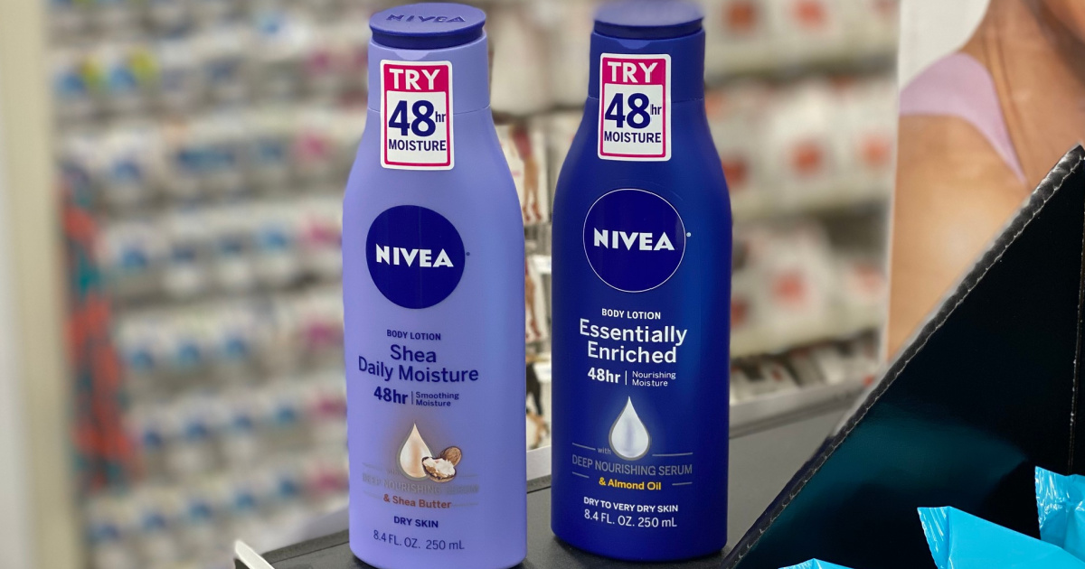 2 bottles of nivea lotion at cvs