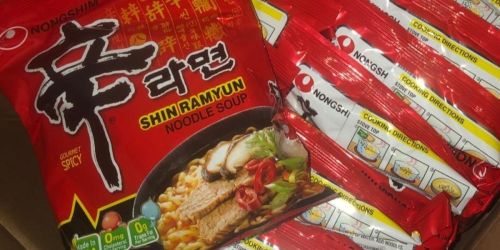 Nongshim Shin Ramyun Spicy Noodle Soup 20-Pack Just $16.55 on Amazon