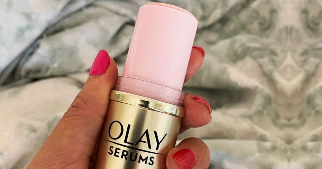 Olay Serum Stick in hand