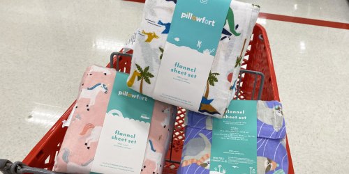 *HOT* Pillowfort Flannel Sheet Sets from $5.70 at Target (Regularly $19+)