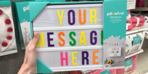 Pillowfort LED Light Box Only $11.99 (Regularly $20) + Score 40% Off More Fun Lights