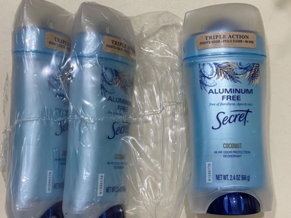 Secret Aluminum Free Deodorant 3-pack