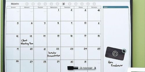 Staples Magnetic Cork & Dry Erase Calendar Whiteboard Only $8.99 Shipped (Regularly $28)