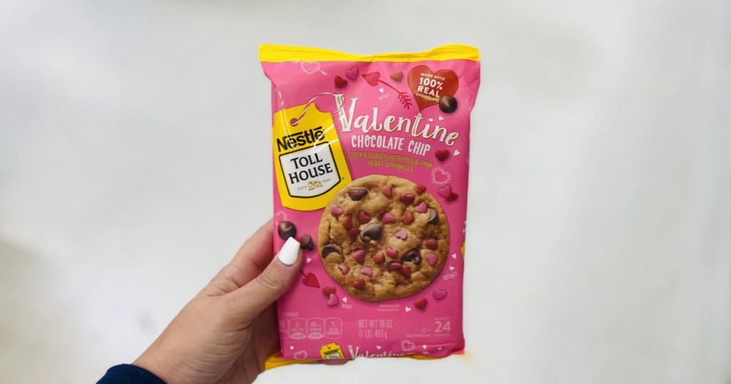 Valentines Chocolate Chip Cookie Dough