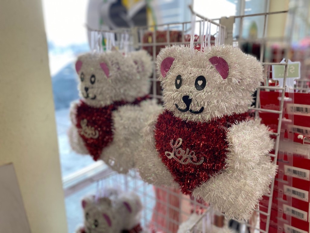 tinsel bear at dollar tree