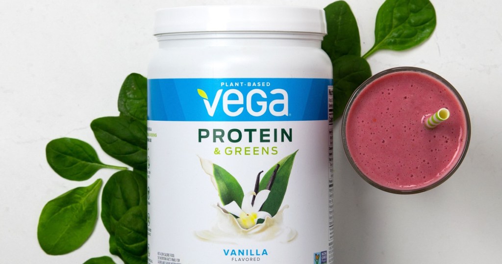 Vega Protein and Greens, Chocolate Flavor, 1 lb 12.7oz Bottle