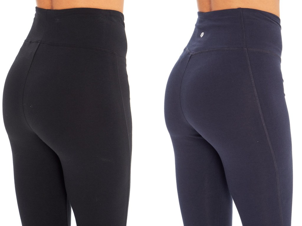black and blue leggings