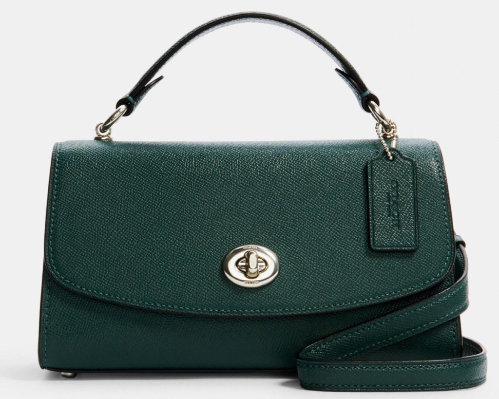 coach tilly satchel green