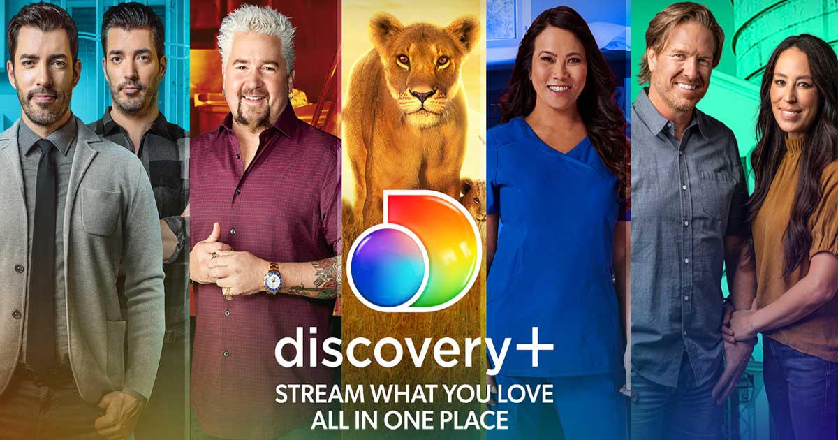 screenshot of new discovery plus header which is available with an Amazon Prime Video subscription