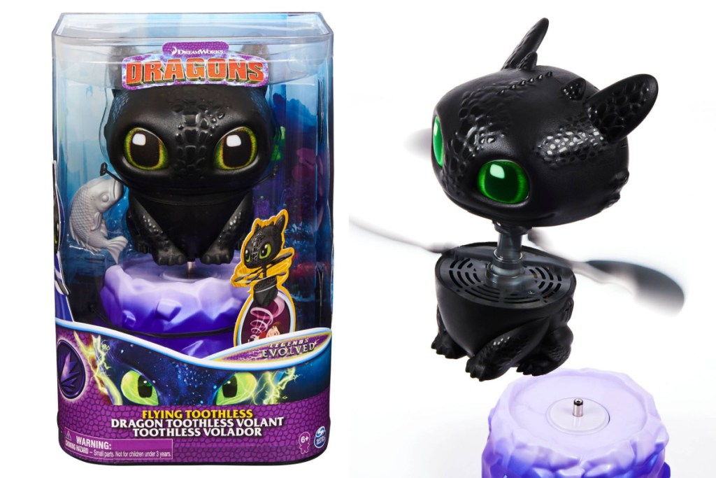 flying toothless in nd out of box