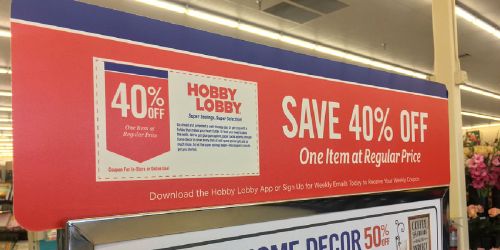 Hobby Lobby is Eliminating its 40% Off Coupons