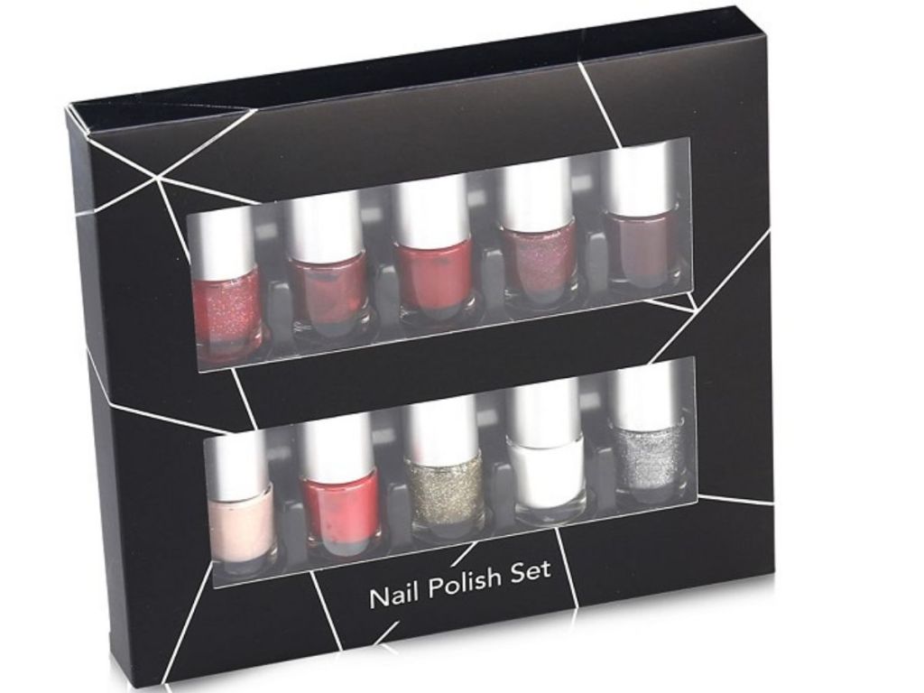 mini nail polish set in package