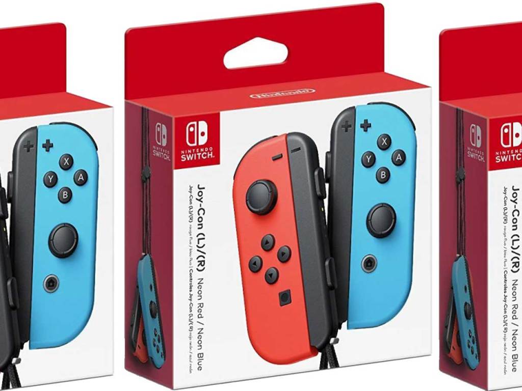 nintendo switch joy con blue red