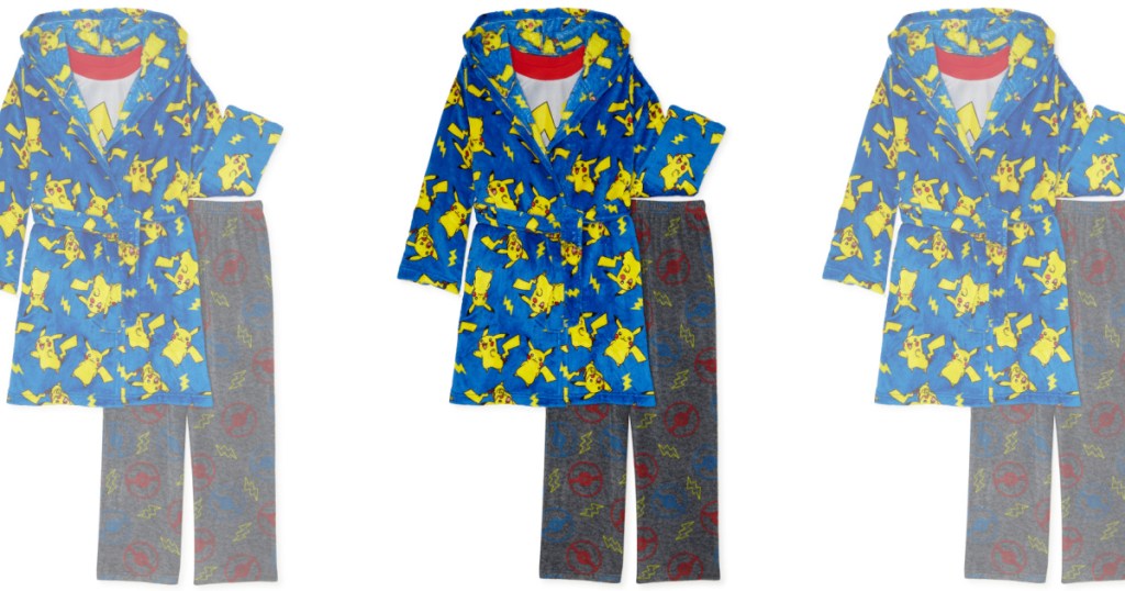 boys Pokémon robe and pajama set